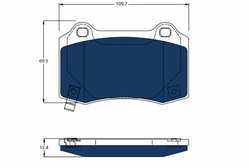 SET PLACUTE FRANA TRW GDB4171BTE - Compatibil cu TESLA