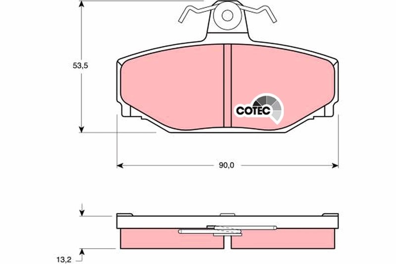 SET PLACUTE FRANA TRW GDB442 - Compatibil cu VOLVO