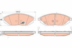 Set placute frana TRW GDB4606