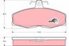 SET PLACUTE FRANA TRW GDB473 - Compatibil cu FORD, SKODA