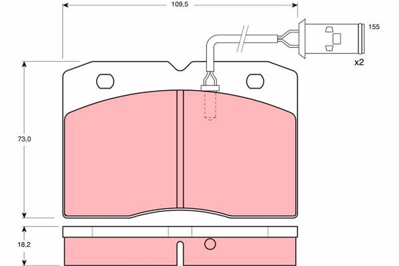 SET PLACUTE FRANA TRW GDB478 - Compatibil cu IVECO