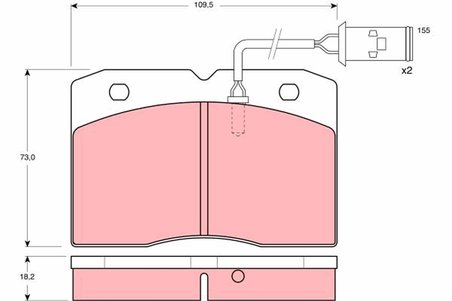 SET PLACUTE FRANA TRW GDB478 - Compatibil cu IVECO