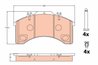 SET PLACUTE FRANA TRW GDB5022 - Compatibil cu IVECO