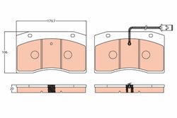 SET PLACUTE FRANA TRW GDB5060 - Piesa auto compatibila cu mai multe marci