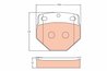 Set placute frana TRW GDB5087