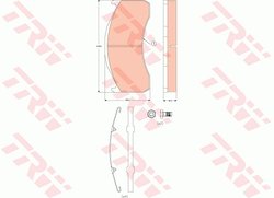 Set placute frana TRW GDB5089