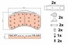 SET PLACUTE FRANA TRW GDB5117 - Compatibil cu MAN, MERCEDES-BENZ