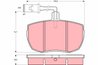SET PLACUTE FRANA TRW GDB789 - Compatibil cu ALFA ROMEO, CARBODIES, FORD, IVECO, LAND ROVER, LDV, LTI, ROVER