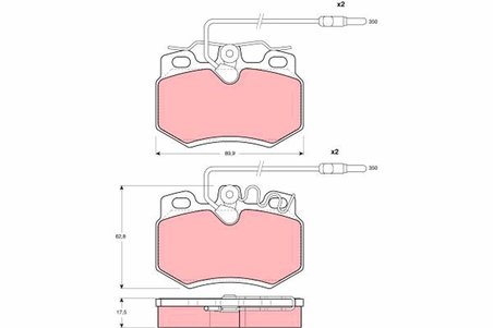 Set placute frana TRW GDB790