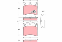 Set placute frana TRW GDB791