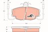SET PLACUTE FRANA TRW GDB807 - Compatibil cu PEUGEOT, RENAULT