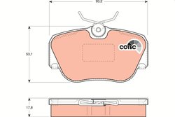 Set placute frana TRW GDB817