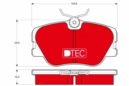 Set placute frana TRW GDB818DTE