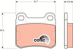 SET PLACUTE FRANA TRW GDB911 - Compatibil cu MERCEDES-BENZ