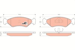 SET PLACUTE FRANA TRW GDB953 - Compatibil cu FORD