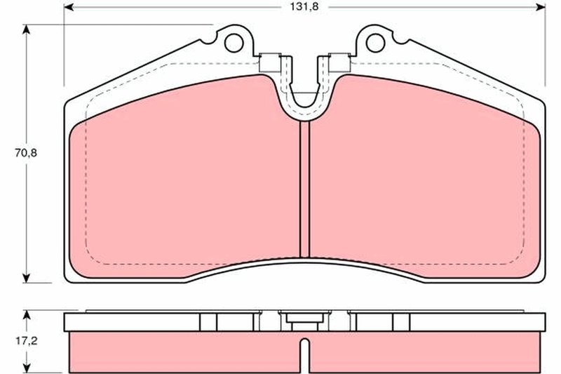 Set placute frana TRW GDB966
