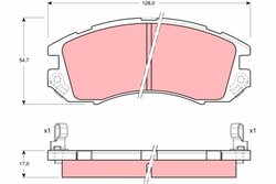 Set placute frana TRW GDB989
