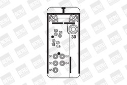 RELEU BUJII INCANDESCENTE BORGWARNER (BERU) GR049 - Compatibil cu MERCEDES-BENZ, PUCH, SSANGYONG