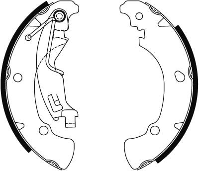 SET SABOTI FRANA TRW GS8488 - Compatibil cu FIAT, LANCIA