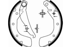 SET SABOTI FRANA TRW GS8543 - Compatibil cu CHEVROLET, DAEWOO, FSO, HOLDEN, OPEL, VAUXHALL, ZAZ