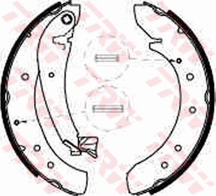 SET SABOTI FRANA TRW GS8546 - Compatibil cu CITROEN, FIAT, PEUGEOT, TOYOTA