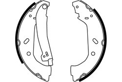SET SABOTI FRANA TRW GS8563 - Compatibil cu CITROEN, FIAT, LANCIA, PEUGEOT