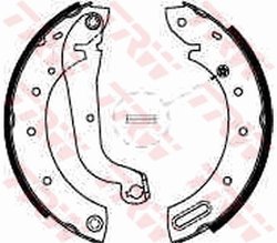 SET SABOTI FRANA TRW GS8625 - Compatibil cu FORD, NISSAN