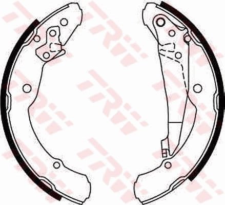 SET SABOTI FRANA TRW GS8639 - Compatibil cu SEAT, SKODA, VW, ZHONGHUA (BRILLIANCE)