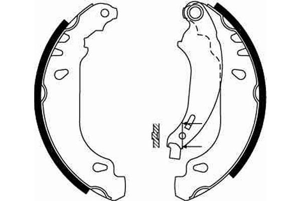 SET SABOTI FRANA TRW GS8642 - Compatibil cu PEUGEOT