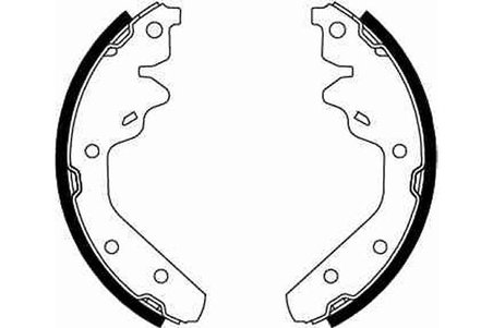 SET SABOTI FRANA TRW GS8644 - Compatibil cu CHRYSLER, DODGE, PLYMOUTH