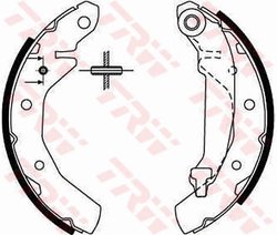 SET SABOTI FRANA TRW GS8646 - Compatibil cu DAEWOO