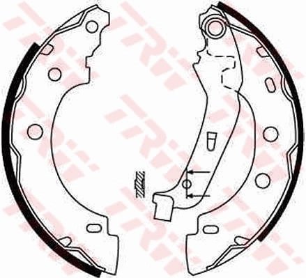 SET SABOTI FRANA TRW GS8650 - Compatibil cu NISSAN, RENAULT