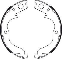 SET SABOTI FRANA TRW GS8753 - Compatibil cu CITROEN, MITSUBISHI, PEUGEOT, SUBARU