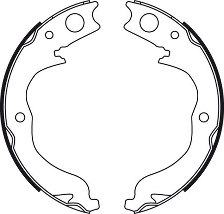 SET SABOTI FRANA TRW GS8753 - Compatibil cu CITROEN, MITSUBISHI, PEUGEOT, SUBARU