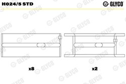 CUZINETI ARBORE COTIT GLYCO H024/5 STD - Compatibil cu AUDI, SEAT, SKODA, VW, WARTBURG