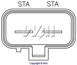 REGULATOR ALTERNATOR WAI H0597 - Piesa auto compatibila cu mai multe marci