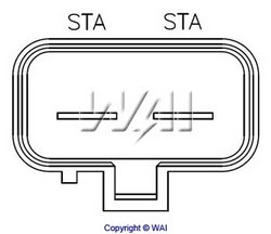 REGULATOR ALTERNATOR WAI H0597C - Piesa auto compatibila cu mai multe marci