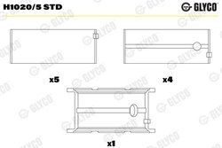 CUZINETI ARBORE COTIT GLYCO H1020/5 STD - Compatibil cu FIAT, IVECO, UAZ