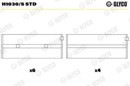 Cuzineti arbore cotit Glyco H1030/5 STD