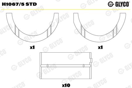 CUZINETI ARBORE COTIT GLYCO H1067/5 STD - Compatibil cu AUTOBIANCHI, FIAT, LANCIA