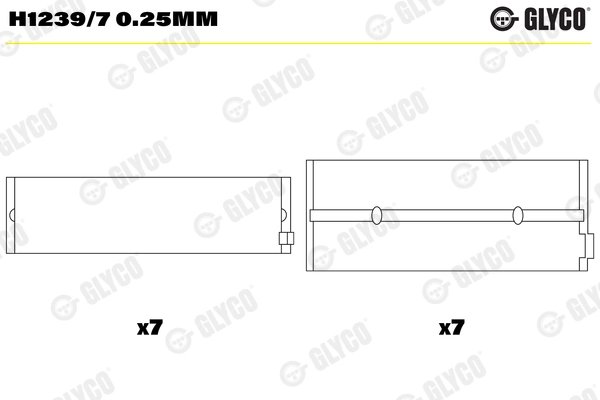 CUZINETI ARBORE COTIT GLYCO H1239/7 0.25MM - Compatibil cu AYATS, BREDAMENARINIBUS, ERF, FAP, HIGER, KING LONG, LAZ, MAN, MAZ, M