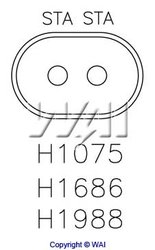 Regulator alternator WAI H1988C