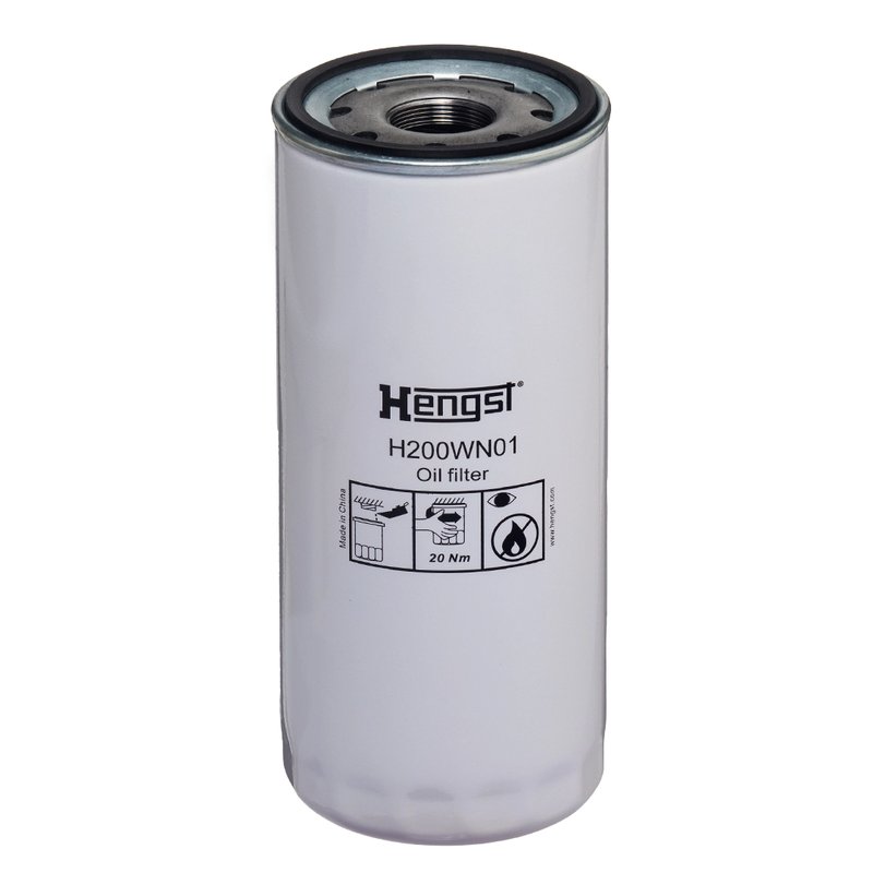 FILTRU ULEI HENGST FILTER H200WN01 - Compatibil cu ERF, FODEN TRUCKS, OPTARE, PLAXTON, RENAULT TRUCKS, VOLVO
