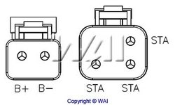 REGULATOR ALTERNATOR WAI H3106C - Piesa auto compatibila cu mai multe marci