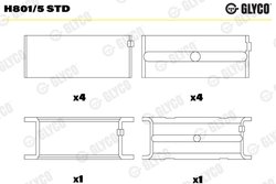 Cuzineti arbore cotit Glyco H801/5 STD