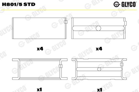CUZINETI ARBORE COTIT GLYCO H801/5 STD - Compatibil cu MERCEDES-BENZ
