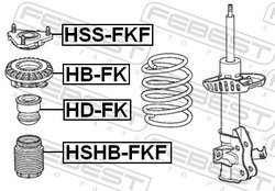 Rulment sarcina amortizor Febest HB-FK