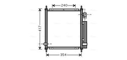 RADIATOR CLIMATIZARE AVA QUALITY COOLING HD5197D - Compatibil cu HONDA