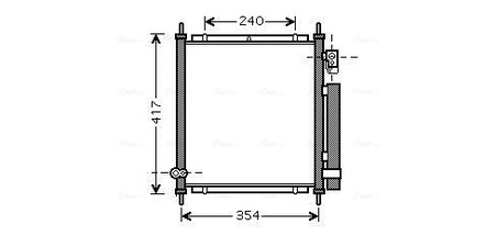 RADIATOR CLIMATIZARE AVA QUALITY COOLING HD5197D - Compatibil cu HONDA