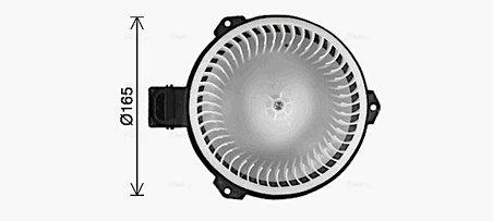VENTILATOR HABITACLU AVA QUALITY COOLING HD8327 - Compatibil cu HONDA